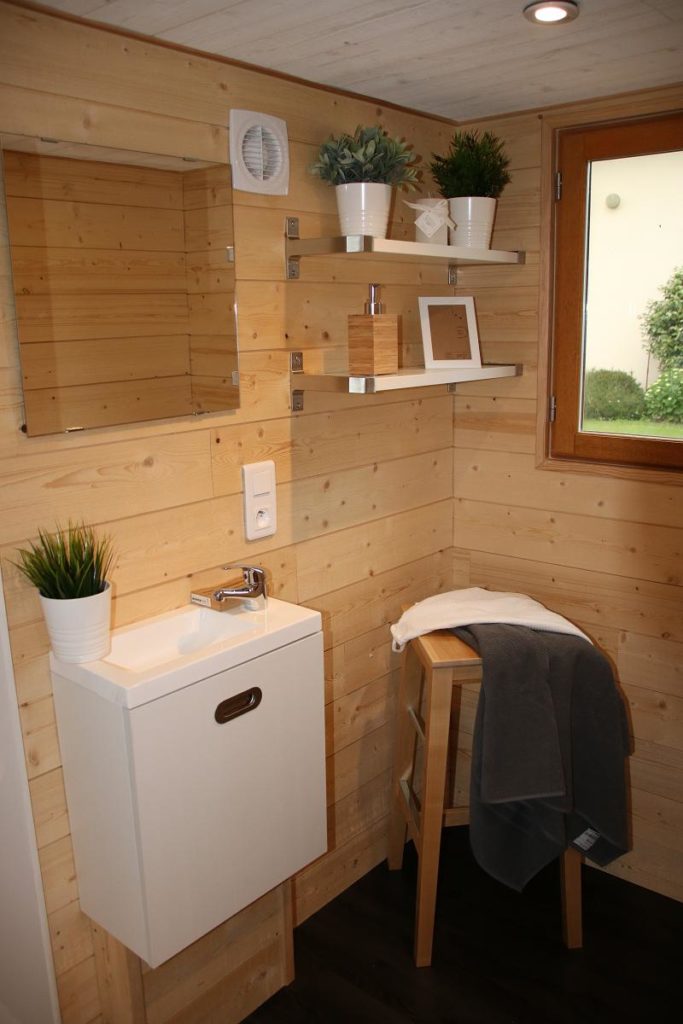Tiny House par concept for you vue de la salle d'eau